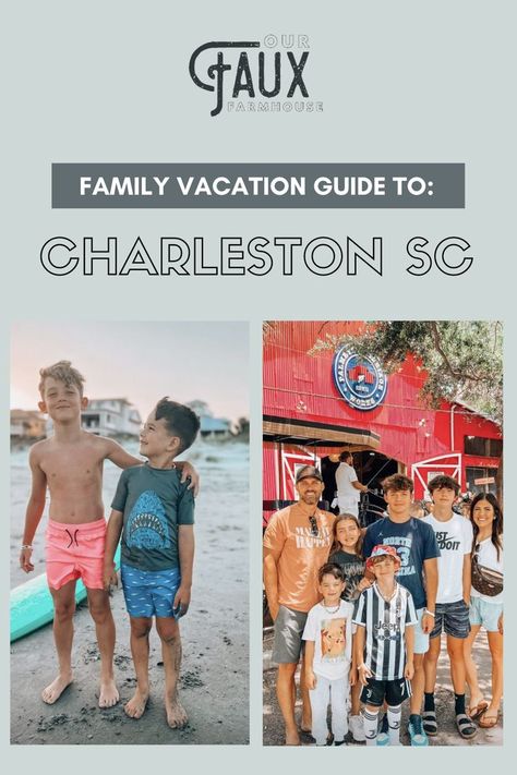 Family Vacation Guide To Charleston Our Faux Farmhouse, Charleston Sc Beaches, Faux Farmhouse, Best Family Vacation Spots, Charleston Vacation, South Carolina Vacation, Sullivans Island, Isle Of Palms, American Road Trip