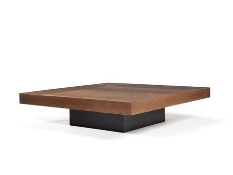 Square wooden coffee table for living room LAUSANNE By HUGUES CHEVALIER Square Wooden Coffee Table, Japanese Dining Table, White Oak Coffee Table, Centre Table Design, Centre Table Living Room, Modern Square Coffee Table, Center Table Living Room, Coffee Table For Living Room, Solid Coffee Table