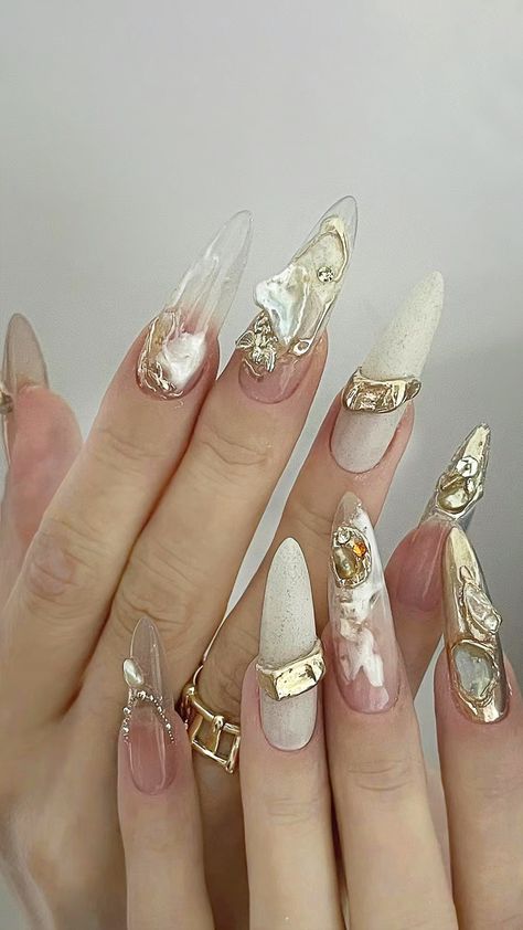 Chinese Nails Designs, Xiaohongshu Nails, Nails Douyin, Chinese Nails, Douyin Nails, Hottest Nail Trends, Rave Nails, Best Nail Designs, Different Nail Shapes