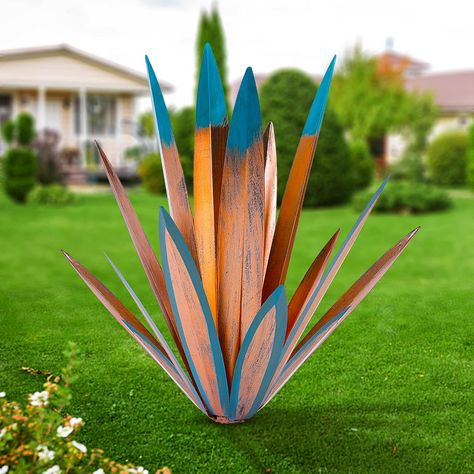 Metal Agave Plant, Plant Outdoor, Plant Home, Agave Plant, Tequila, Lawn, Yard, Patio, Sculpture