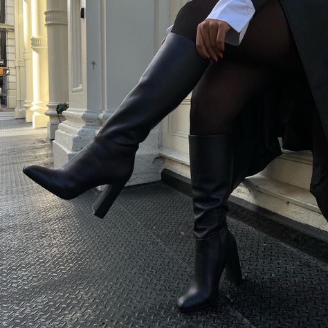 Steve Madden Knee High Boots, Black Biker Boots, Brown Leather Knee High Boots, City Sneakers, Leather Knee Boots, Minimalist Shoes, Apparel Merchandising, Latest Shoe Trends, Knee Boot