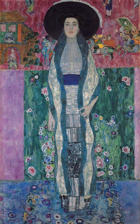 Adele Bloch Bauer, Art Klimt, Illustration Art Nouveau, Gustav Klimt Art, Klimt Paintings, Klimt Art, Výtvarné Reference, Small Art Prints, Rene Magritte