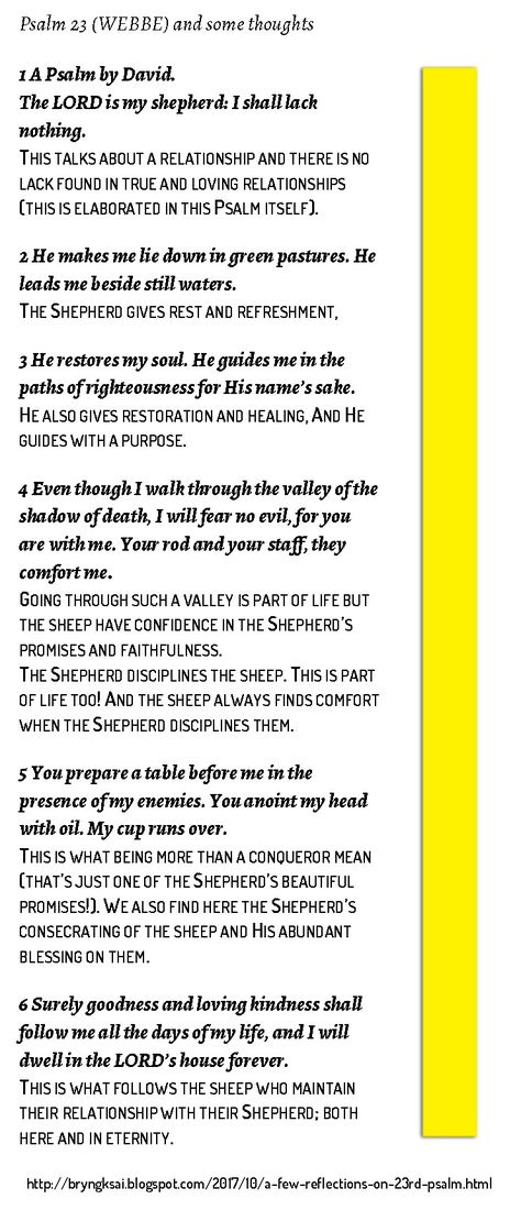 A few thoughts on the 23rd  Psalm Psalm 23 Explained, 23 Psalm, The 23rd Psalm, 23rd Psalm, Beside Still Waters, Study Notebook, Bible Study Notebook, Christian Bible Study, Diy Skirt