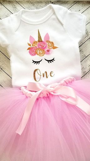 1st Birthday Onesie, Unicorn Birthday Outfit, Birthday Onesie, Handmade Tutu, Unicorn Outfit, First Birthday Outfit, Unicorn Cupcakes, 1st Birthday Outfits