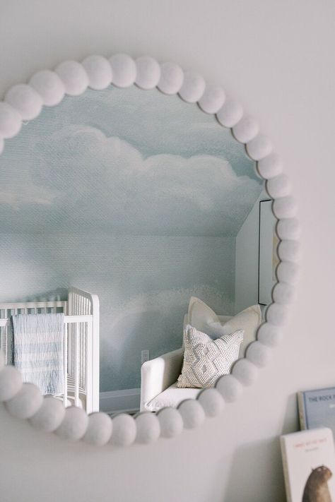 Cloud Nursery Theme, Cloud Bedroom, Sky Nursery, Dreamy Nursery, Clouds Nursery, Nursery Room Design, Wallpaper Project, Baby Room Inspiration, Dream Nurseries