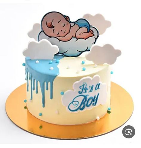 Baby Boy Cake Design, Cake Designs For Baby Boy, Cake For Newborn Baby Boy, Welcome Baby Boy Cake, Welcome Baby Cake, Diy Cake Topper Printable, Baby Cake Design, Baby Elephant Cake, Baby Boy Cake Topper