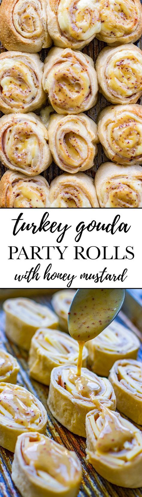 Party Rolls, Honey Mustard Glaze, Rolls Easy, Cranberry Cocktail, Party Dips, Party Appetizers, Football Food, Snacks Für Party, Quick Lunches