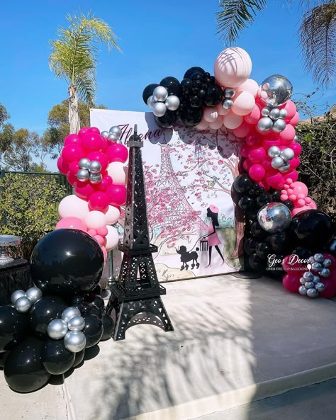 Paris Balloon Decoration, Paris Theme Balloon Garland, Paris Balloon Arch, Paris Balloon Garland, Paris Decorations Party, Paris Prom Theme, Paris Theme Party Decorations, فيكتوريا سيكريت, Paris Party Decorations