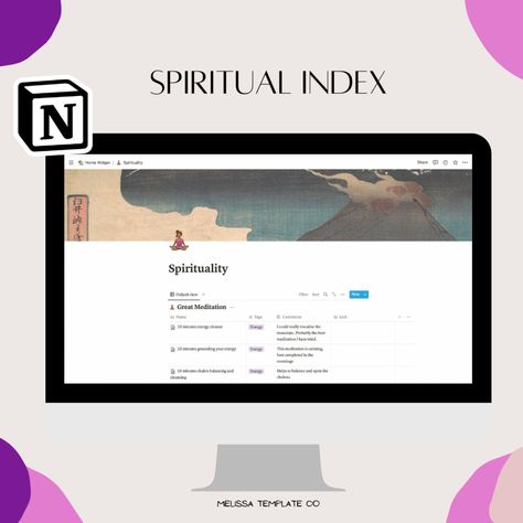 Excited to share the latest addition to my #etsy shop: Spiritual Index Notion Template | Meditation, Exercise, Affirmation, Tarot, Numerology, Oracle, Moon Phases, Databases https://etsy.me/3bMWat8 #white #notion #templates #digital #index #database #spirituality Witchy Notion Template, Spiritual Notion Template, Minimalist Notion Template, Oracle Journal Template, Minimalist Notion, Spiritual Website Template, Tarot Numerology, Moonology Manifestation Oracle, Learn Tarot