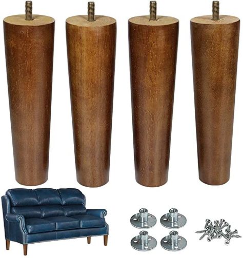 Ikea Sofa Bed, Wooden Furniture Legs, Wood Furniture Legs, Mid Century Dresser, Mid Century Lounge Chairs, Furniture Leg, Ikea Sofa, Mid Century Sofa, Sofa Legs