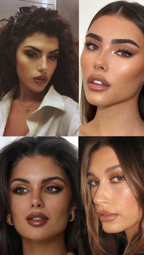 Coffee makeup inspo latte makeup inspo latte makeup inspo latte makeup inspo makeup inspo Latte Makeup, Brown Eye Makeup Tutorial, Classy Makeup, Inspo Makeup, Summer Picture Poses, Brown Makeup, Heart Face Shape, Long Faces, Square Faces