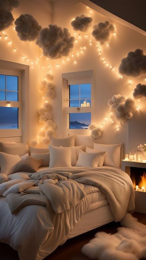 Zimmer Diy, Dream Bedroom Inspiration, Bedroom Decor Cozy, Room Redesign, Room Stuff, Cute Bedroom Decor, Redecorate Bedroom, Sopot, Cozy Room Decor