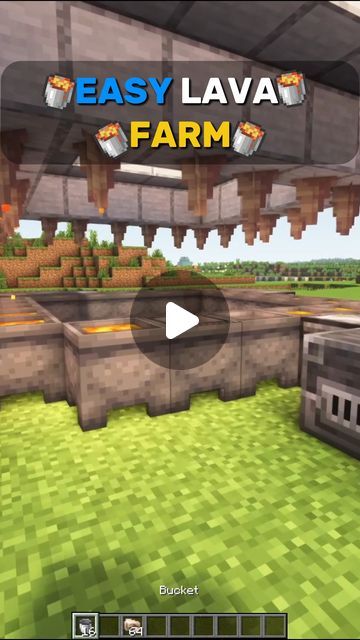 MrBush on Instagram: "Minecraft Easy Lava Farm   Follow MrBuush on YT  Follow me for more Tutorial Minecraft   - Save this video and share at friends   #minecraft #minecraftbuild #minecraftbuilds #minecrafttutorial #minecraftinspiration #minecraftbuildings #minecraftredstone #minecraftdaily #minecraftideas #minecrafthouse #minecraftonly #minecrafthacks" Cute Minecraft Bee Farm, Lava Farm Minecraft, Minecraft Lava Farm, Minecraft Badlands, Minecraft Farms, Minecraft Redstone, Minecraft Farm, Bee Farm, Minecraft Tutorial