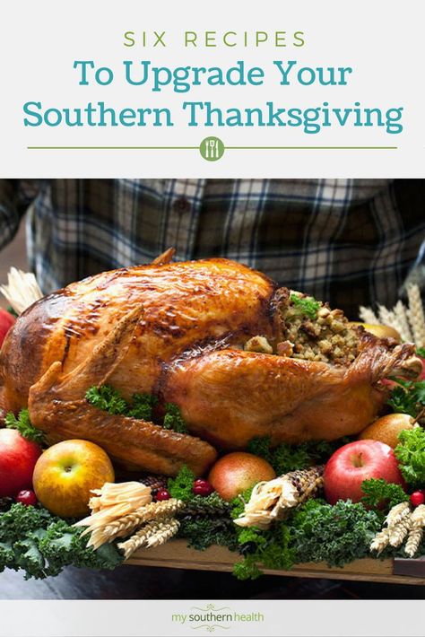 Recipes: How to Upgrade your Southern Thanksgiving Cheddar Green Bean Casserole, Southern Thanksgiving Recipes, Baked Potato Toppings, Cornbread With Corn, Moist Turkey, Southern Side Dishes, Deep Fried Turkey, Deviled Eggs Recipe Classic, Southern Thanksgiving Menu