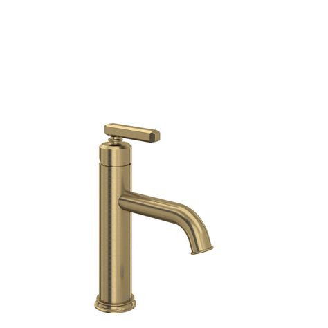 ROHL Apothecary Single Handle Bathroom Faucet with Lever Handle - Antique Gold | Model Number: AP01D1LMAG - House of Rohl Old Apothecary, Single Handle Bathroom Faucet, Bar Faucets, Plumbing Bathroom, Apothecary Bottles, Single Hole Bathroom Faucet, Tub And Shower Faucets, Lavatory Faucet, Gold Models