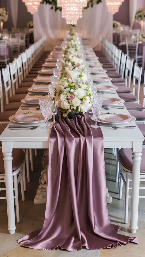 20 Mauve Wedding Theme Wedding Table Decor Ideas Mauve Purple Wedding Theme, Wedding Color Schemes Mauve, Mauve Winter Wedding, Mauve Beach Wedding, Mauve And Purple Wedding, Vintage Mauve Wedding, Dark Mauve Wedding, Mauve Wedding Theme, Mauve Purple Wedding