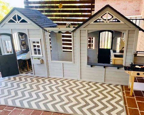 Indoor Cubby House Ideas, Open Cubby House, Indoor Cubby House, Kmart Cubby House Hack, Inside Cubby House Ideas, Indoor Playhouse Ideas, Cubby House Hack, Cubby House Interior, Diy Cubby House