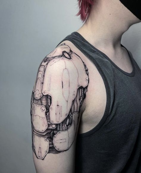 Cyberware Tattoo, Cybernetic Tattoo, Android Tattoo, Robot Arm Tattoo, Mecha Tattoo, Biomech Tattoo, Robot Tattoo, Tech Tattoo, Mangas Tattoo