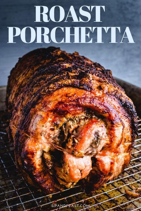 Rosemary Stuffing, Porchetta Roast, Porchetta Recipes, Pork Roast Recipes, Pork Belly Recipes, Italian Meats, Pork Loin Recipes, Tenderloin Recipes, Pork Tenderloin Recipes