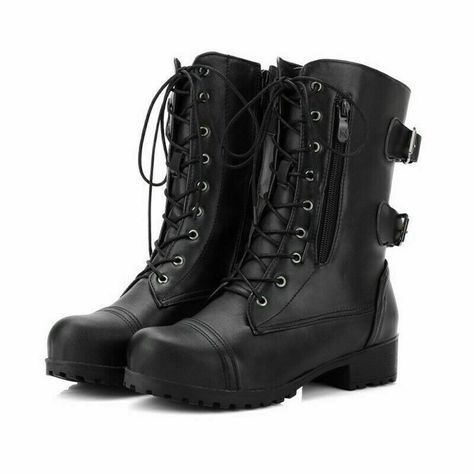 Womens Buckle Military Combat Ankle Boots Army Lace Up Zip Flat Biker Shoes Size | eBay Biker Shoes, Military Combat, Only Shoes, Shoes Lace, Womens Ankle Boots, Shoe Laces, Ankle Boots, Buckle, Lace Up