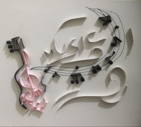 Music and Craft makes the perfect combo ❤️ #quilling #music #art #arttherapy Music Quilling Ideas, Quilling Music, Quilling Projects, Music And Art, Music Decor, Quilling Art, Paper Quilling, Note Paper, Music Art