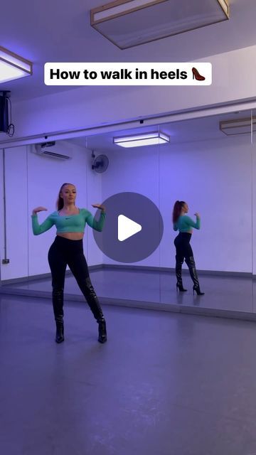 Dance Emporium By Lauren Halil on Instagram: "How to walk in heels 👠✨ | Beginners Tutorial   Via @danceemporiumbylh by @lauren.halil 🩷  #heealdance #howtowalkinheels #laurenhalil #laurenhaliltutorials #laurenhalildanceemporium #highheels #heelsclass" How To Walk In High Heels For Beginners, How To Walk In High Heels, How To Walk In Heels For Beginners, How To Walk In Heels, Heels Dance Class Outfit, Heels For Beginners, Dance Class Outfit, Walk In Heels, Wall Pilates