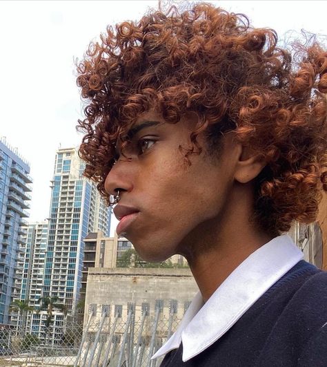 Black Ginger Hair Men, Hair Wow, Light Brown Hair Men, Red Hair On Dark Skin, Curly Ginger Hair, Dark Ginger Hair, Man Fits, Ginger Hair Men, Man Hairstyle