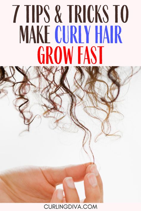 How To Make Your Curly Hair Longer, How To Grow Your Hair Quickly, Tip To Grow Hair Faster, How To Get Hair To Grow, Tips To Grow Curly Hair Faster, How To Grow Longer Hair, Thicker Longer Hair, Tips To Get Long Hair Fast, Hair Growth Tips Faster Natural