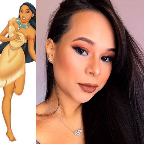 Maquiagem inspirada na princesa Pocahontas Pocahontas