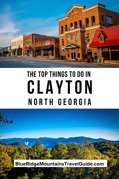 The 20 Best Things to Do in Clayton, GA, including stunning waterfalls, hiking trails, majestic mountains, farm-to-table restaurants, and more! | downtown clayton ga | clayton ga things to do | things to do near clayton ga | where is clayton georgia | city of clayton ga | clayton ga restaurants | northeast ga | town of clayton | clayton georgia | rabun county ga | northeast ga | rabun county | via @greenglobaltrvl Georgia Scenery, Clayton Ga, Clayton Georgia, Georgia Trip, Southern Usa, Gorges State Park, Georgia Vacation, Georgia Travel, American Road