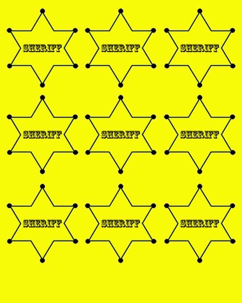 Free Printable Sheriff Badge Templets     Right click to print now or save to your computer to print later.                               ... Cowgirl Design, Western Stuff, Horse Birthday Parties, Sheriff Badge, Abstract Wall Painting, Badge Template, Vbs Ideas, Horse Birthday, Summer Camps For Kids