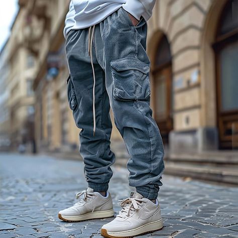 Burgundy pants men