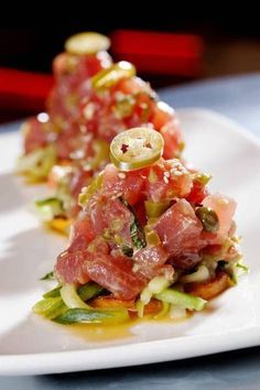 Best Tuna Poke Bowl Recipe, Ceviche Tacos, Tuna Crudo, Ceviche Recipes, Tuna Ceviche, Ceviche Recipe, Num Num, Tuna Recipes, Sushi Recipes