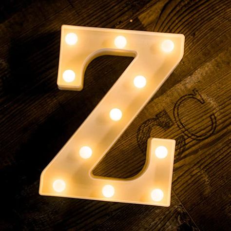 Foaky LED Letter Lights Sign 26 Alphabet Light Up Letters Sign for Night Light Wedding Birthday Party Battery Powered Christmas Lamp Home Bar Decoration (Z) : Amazon.co.uk: Lighting Led Letter Lights, Alphabet Birthday, Letter Lights, Alphabet Lighting, Lighted Marquee Letters, Christmas Lamp, Light Up Letters, Christmas Clothing, Light Wedding