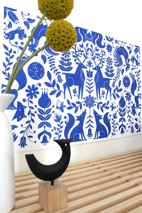 Girl Bedroom Designs Teenagers, Tad Carpenter, Otomi Art, Wall Stencil Patterns, Mexican Wall, Mexican Decor, Dark Interiors, Mexican Art, Stencils Wall