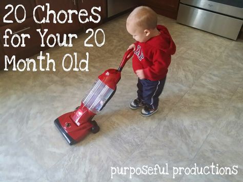 20 Chores for Your 20 Month Old! Teach your kiddos real life skills and make it fun... Plus, they always know that helping out is part of what we do in our house. #chores #toddler #kid #20months #startat10months #fun Chore Chart For Toddlers, Toddler Chores, Age Appropriate Chores, Toddler Behavior, Dad Advice, House Chores, Discipline Kids, Parenting Toddlers, Chores For Kids