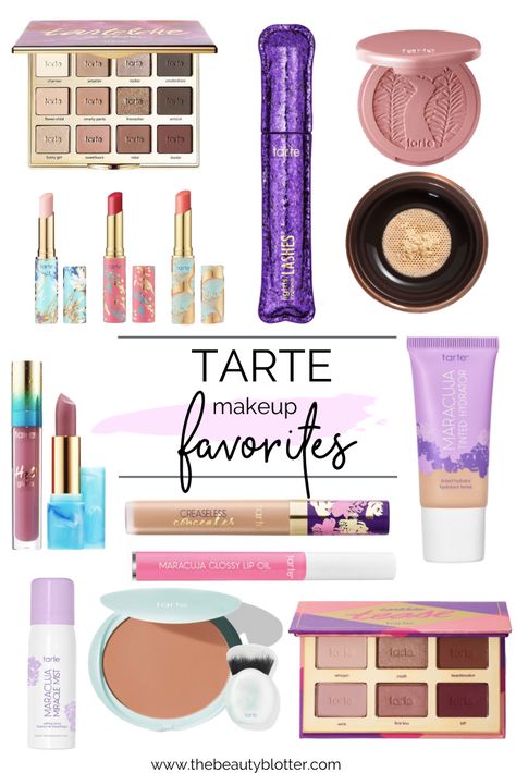 TARTE MAKEUP FAVORITES | The Beauty Blotter Makeup Brushes And Their Uses, Brushes And Their Uses, Easy Everyday Makeup, Drugstore Makeup Products, Makeup Favorites, Lily Grace, Best Drugstore Makeup, Shape Tape Concealer, Makeup Product