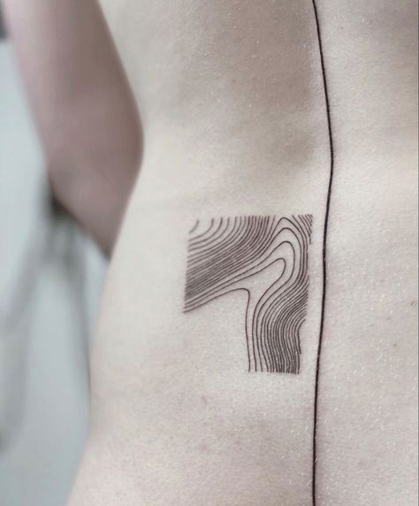 Contour Line Tattoo, Abstract Lines Tattoo, Contour Tattoo, Sleep Tattoo, Straight Line Tattoo, Line Tattoo Arm, Square Tattoo, Nape Tattoo, Tatoo Styles