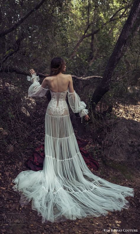 Kim Kassas, Fairy Gown, Estilo Hippie, Fairytale Dress, Fantasy Fashion, Dream Wedding Dresses, In The Woods, Bridal Collection, Future Wedding