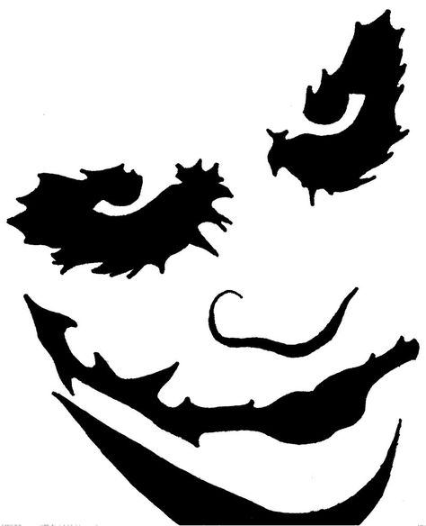 15+ Great Free Printable Halloween Pumpkin Carving Stencils Celebrity Stencil, Joker Pumpkin, Joker Stencil, Batman Pumpkin, Clown Tattoos, Rage Art, Printable Pumpkin Stencils, Silhouette Disney, Halloween Pumpkin Carving Stencils