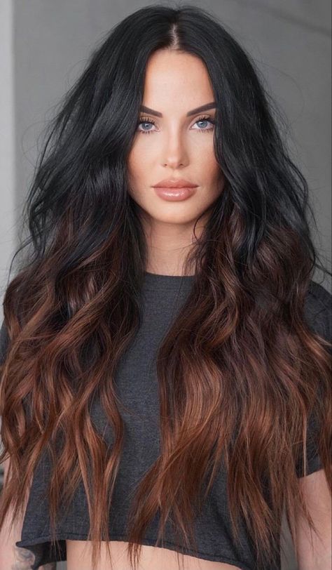 Balayage Spring, Hair Balayage Ideas, Blonde Caramel Highlights, Balayage Techniques, Balayage Ideas, Rambut Brunette, Long Bobs, Black Hair Balayage, Caramel Highlights