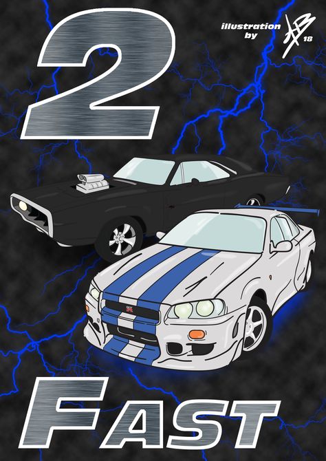 Fast and Furious tribute Vintage Fast And Furious Poster, Fast N Furious Drawing, Fast And Furious Painting Ideas, Fast And Furious Drawings Easy, Fast And Furious Nails, Fast And Furious Drawings, Fast And Furious Painting, Fast And Furious Art, Fast And Furious Tattoo