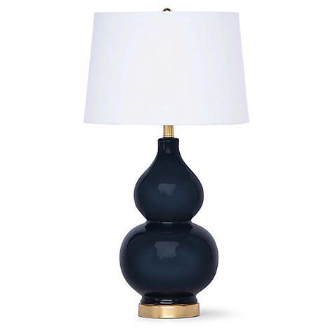 Luxury Table Lamps | Nightstand Lamps | One Kings Lane Reactive Glaze, Ceramic Table Lamp, The Madison, White Table Lamp, Ceramic Lamp, Ceramic Table Lamps, Linen Shades, Small Decor, Ceramic Table