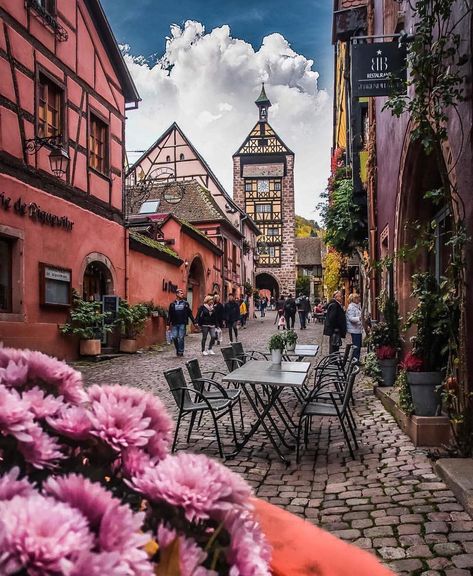 William (Bill) Bryson on Twitter: "Riquewihr France… " Riquewihr France, Sidewalk Cafe, Alsace France, Beaux Villages, Travel Locations, Colmar, Big Adventure, Top Of The World, Paris Travel