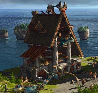 Dragon House Httyd House Design, How To Train Your Dragon House, Httyd Buildings, Httyd Scenery, Httyd House, Httyd Minecraft, Book Of Dragons, Dragons Riders Of Berk, Viking House