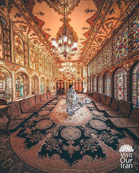 Mollabashi Historical House is registered on the National World Heritage list. This house is placed in the cultural-context near the other Isfahan Historical Houses. Stained glass windows and mirrored walls are part of the outstanding architecture of this house. Iran Historical Place, Isfahan Photography, Iran Architecture, Historical House, Visit Iran, Planet Coaster, Iranian Architecture, Iran Travel, Persian Culture