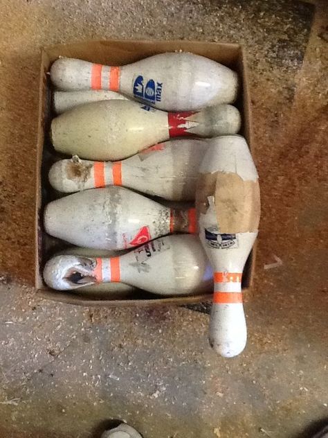 Bowling Pin Art, Diy Bowling Pins, Bowling Ball Crafts, Bowling Pin Crafts, Diy Bowling, Bee Hives Diy, Bowling Ball Art, Spirit Art Dolls, Bowling Gifts