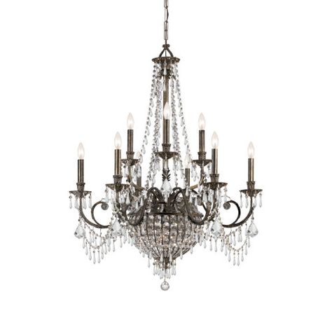 Crystorama Lighting Group Camelot Two Tier Center Bowl Chandelier 5168 Eb Cl Mwp | Bellacor Victorian Chandelier, Led Crystal Chandelier, Crystorama Lighting, Transitional Lighting, Empire Chandelier, Bronze Chandelier, Arm Chandelier, Candle Style Chandelier, Candle Chandelier