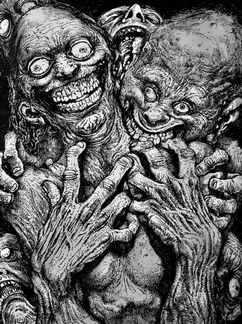 Nightmare Art, Scary Drawings, Horror Drawing, Nightmares Art, Creepy Drawings, Macabre Art, Dark Art Drawings, The Uncanny, Dark Art Illustrations