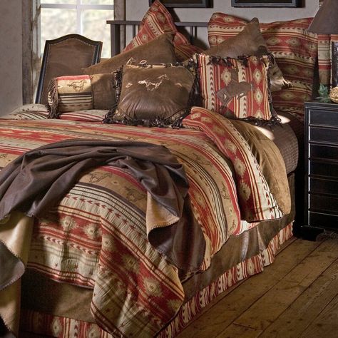 Loon Peak Suhel Horse Reversible Comforter Set & Reviews | Wayfair Western Comforters, Cabin Bedding Sets, Cabin Bedding, Southwestern Bedding, Western Bedding Sets, Rustic Bedding Sets, Western Comforter Sets, Lodge Bedding, Horse Bedding